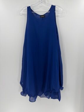 James Lakeland Women's Sleeveless Ruffle Hem Dress - Blue - 40 or US 8